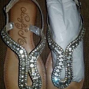 Naughty Monkey Silver Sandal